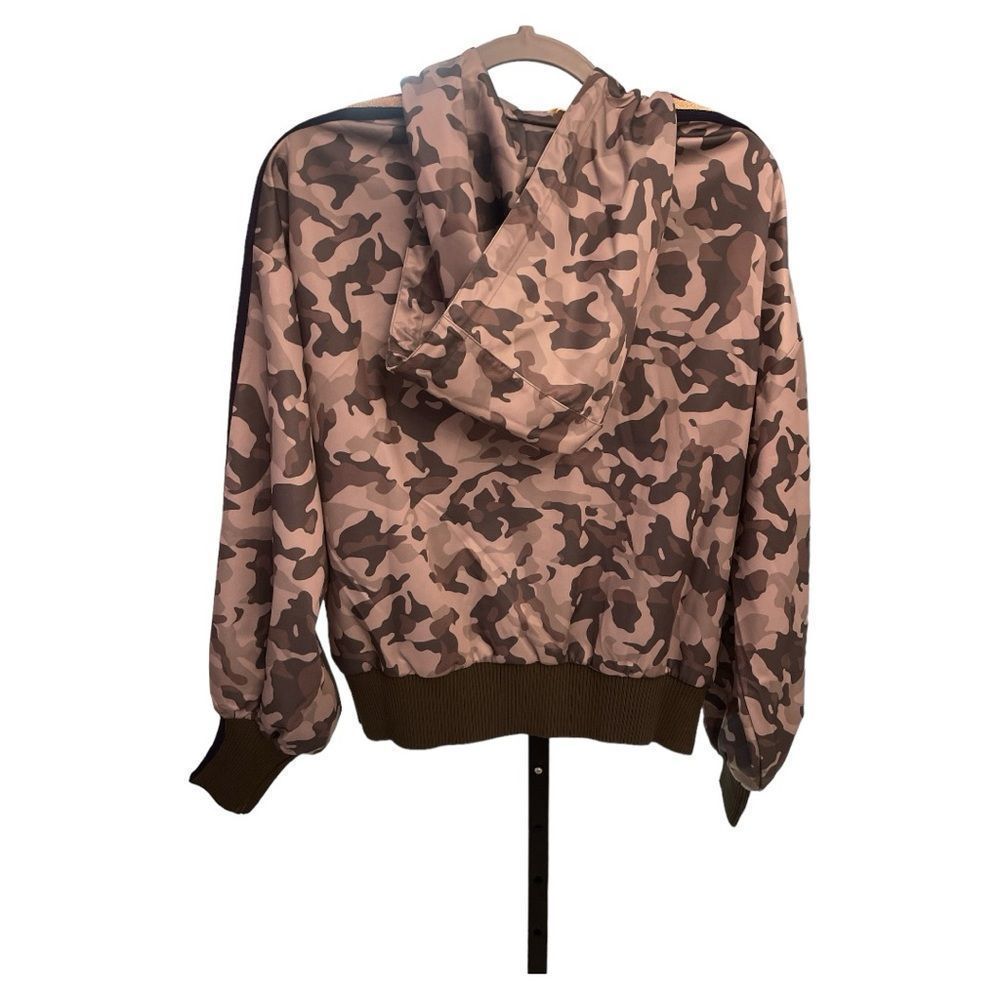 Ramy Brook Amanda Camo Pullover w/ Hood. SZ S NWT $265 MSRP. - Picture 3 of 6